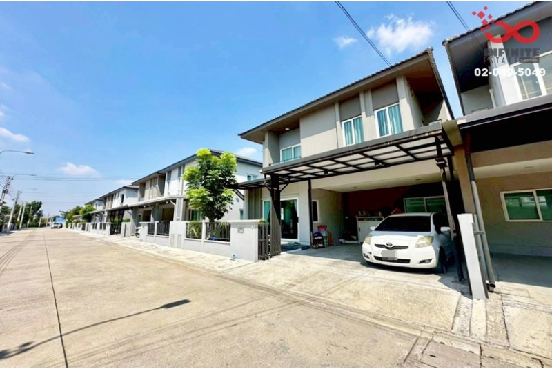 ขายบ้านแฝด แกรนด์พลีโน่ บางนา-อ่อนนุช บางพลี 2ชั้น 48 ตร.ว. หลังใหญ่ ใกล้สนามบินสุวรรณภูมิ