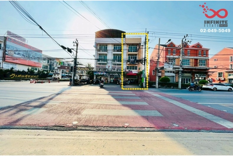 ขายอาคารพาณิชย์ 4ชั้น 35ตรว.ติดถนนประชาอุทิศ 90 ทุ่งครุ หน้าหมู่บ้านวิเศษสุขนคร 16