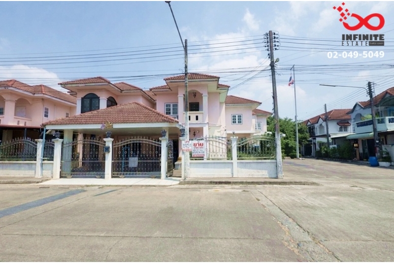 ขายบ้านแฝด 2 ชั้น บ้านธนารมณ์ (ธนาริน) ถนนหทัยราษฎร์ - สายไหม ลำลูกกา