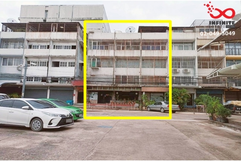 ขายอาคารพาณิชย์ 4 ชั้น รามคำแหง 26/1 หัวหมาก  ใช้เป็นออฟฟิศ หรือเก็บสินค้า