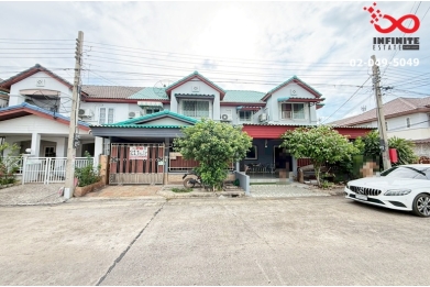 93437, ขายทาวน์เฮาส์ 2 ชั้น บ้านลุมพินี บางบัวทอง 21 ตรว. ต่อเติมครบ ใกล้ MRT 