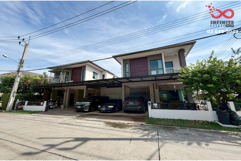 ขายบ้านแฝด 2 หลังติดกัน 72 ตร.ว. หมู่บ้านธนาฮาบิแทต ราชพฤกษ์-สิรินธร บางกรวย-จงถนอม นนทบุรี 