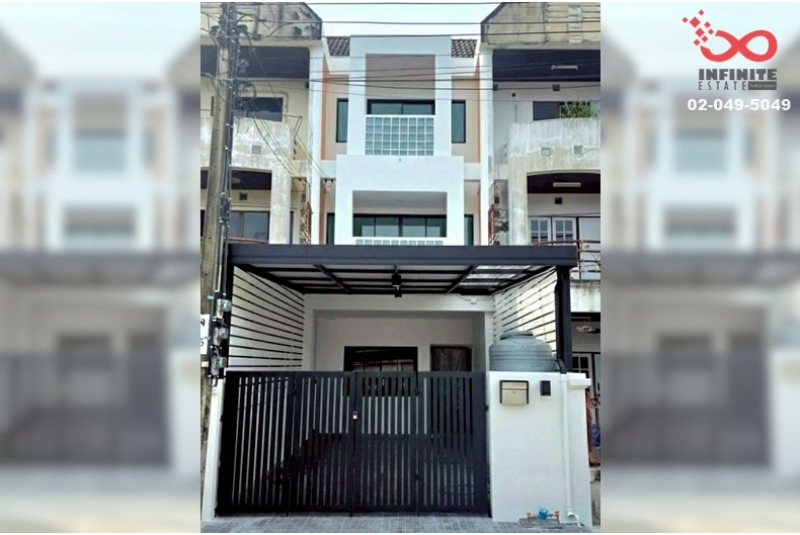 ขายทาวน์เฮาส์ 3 ชั้น 20 ตร.ว.ลาดพร้าว - ประดิษฐ์มนูธรรม รีโนเวทใหม่ ใกล้ทางด่วน