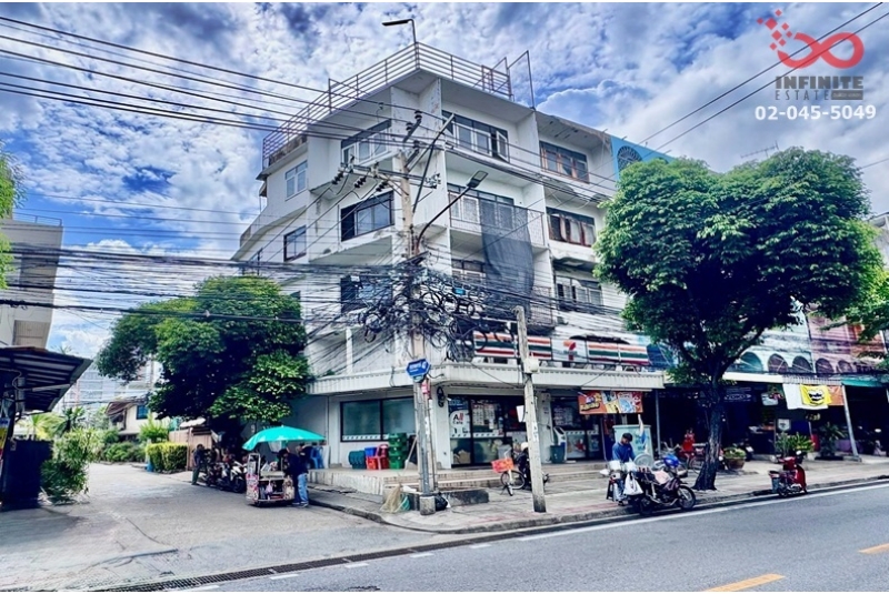ให้เช่าอาคารพาณิชย์ 4.5 ชั้น 25 ตร.ว. ติดถนนประชาสุข ประชาสงเคราะห์ 47 ดินแดง ใกล้ MRT ห้วยขวาง