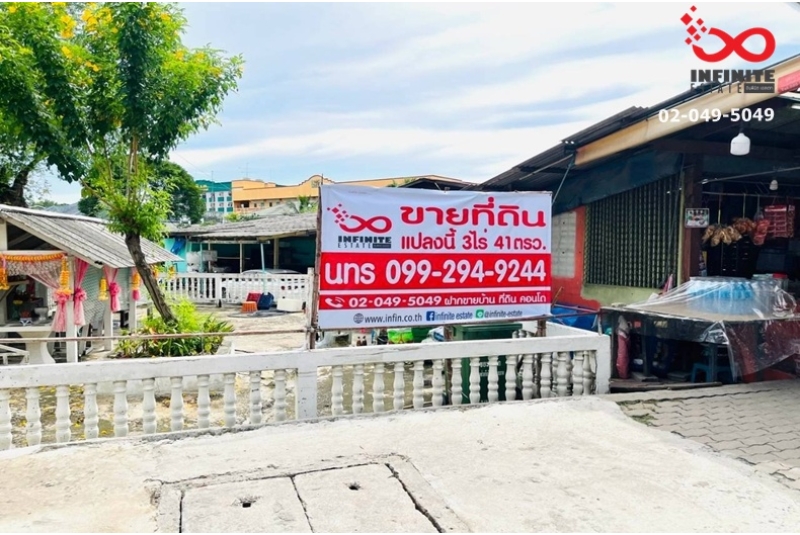 ขายที่ดินติดถนนบางนา-ตราด เนื้อที่ 3 ไร่ 41 ตรว. พร้อมสิ่งปลูกสร้าง หน้ากว้าง 70 เมตร บางพลี สมุทรปราการ ทำเลศักยภาพ  