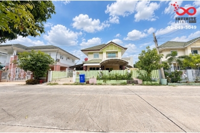 94291, ให้เช่าบ้านเดี่ยว 2 ชั้น 59 ตร.ว. ม.ดิเอมเมอรัลด์การ์เด้น ปากเกร็ด นนทบุรี บรรยากาศเป็นส่วนตัว และมีพื้นที่จอดรถกว้าง 
