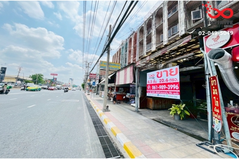 ขายอาคารพาณิชย์ 4.5 ชั้น ถนนงามวงศ์วาน หลักสี่ ใกล้เดอะมอลล์ไลฟ์สโตร์ รถไฟฟ้าสายสีแดง 