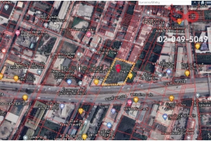 84940, ขายที่ดินเปล่า เนื้อที่ 714 ตารางวา พื้นที่สีส้ม ติดถนนหัวหมาก