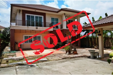 81107, บ้านเดี่ยว หมู่บ้านฉัตรหลวง9 ถนนรังสิต-ปทุมธานี  หลังริม