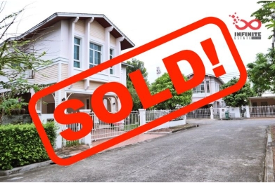 82162, ขายบ้านเดี่ยว 2ชั้น หมู่บ้านปริญสิริ ถนนนวลจันทร์ หลังมุม