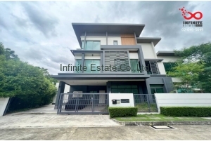 92495, ขายบ้าน 3ชั้น นาราสิริ ไฮด์อเวย์ นวมินทร์-ประเสริฐมนูกิจ 92ตรว.หลังมุม