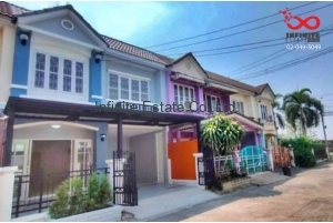 87416, ขายทาวน์โฮม 2 ชั้น บ้านบุศรินทร์ บ้านกล้วย-ไทรน้อย ถนนกาญจนาภิเษก