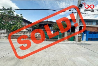 91610, ขายที่ดินพร้อมสิ่งปลูกสร้าง 46 ตารางวา ซอยนนทบุรี 8 แยก 20 ถนนรัตนาธิเบศร์ ใกล้ MRT สถานีแยกนนทบุรี1