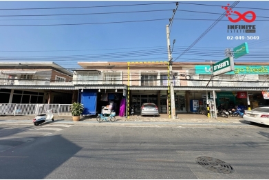 90427, ขายอาคารพาณิชย์ 2 ชั้น 22.1 ตารางวา หมู่บ้านรัตนาธิเบศร์ ถนนกาญจนาภิเษก ใกล้ MRT ตลาดบางใหญ่