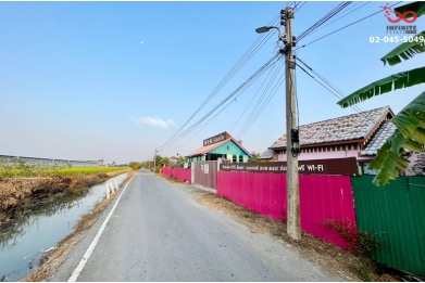 90764, ขายที่ดินพร้อมรีสอร์ท 285 ตารางวา @พี.เค รีสอร์ท  ซอยเทศบาล 4 ถนนปทุมธานี-บางเลน 