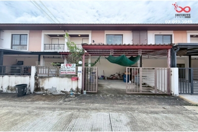 91324, ขายทาวน์โฮม 2 ชั้น หมู่บ้านออมธนา บางกรวย-ไทรน้อย นนทบุรี พื้นที่ 29.3 ตร.วา ต่อเติมครบ พร้อมอยู่ ใกล้ MRT คลองบางไผ่