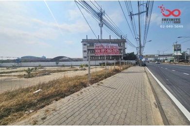 90727, ขายที่ดินเปล่า 5 ไร่ 3 งาน 50 ตารางวา อำเภอปากเกร็ด ถนนติวานนท์ 