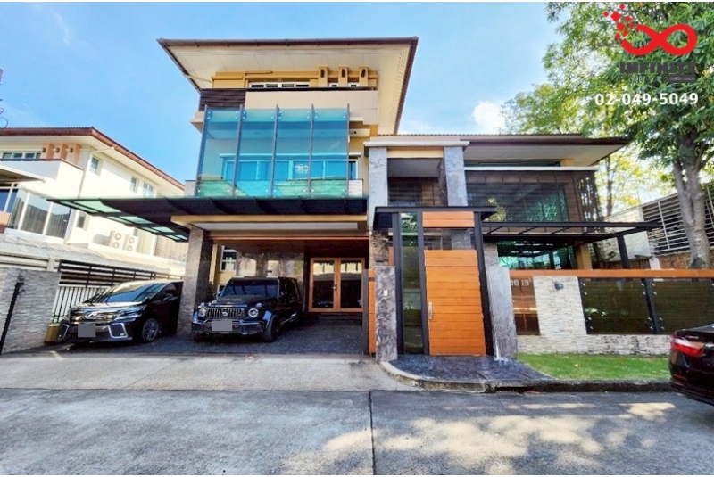 ขายบ้านเดี่ยว เกษตร-นวมินทร์ แกรนด์บางกอกบูเลอวาร์ด 3 ชั้น หลังริม ดีไซน์หรู พร้อมอยู่ 