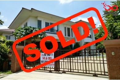 81687, บ้านเดี่ยว 2ชั้น หมู่บ้านลัดดารมย์ ราชพฤกษ์-รัตนาธิเบศร์2 หลังริม