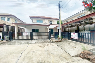 91592, ขายบ้านเดี่ยว ชวนชื่น อ่อนนุช-วงแหวน 61ตรว.หลังริม พร้อมอยู่ 