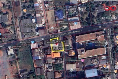 91872, ขายที่ดิน 177 ตร.วา พหลโยธิน 34 เสนานิคม 1 ติดถนนใหญ่ ใกล้ BTS