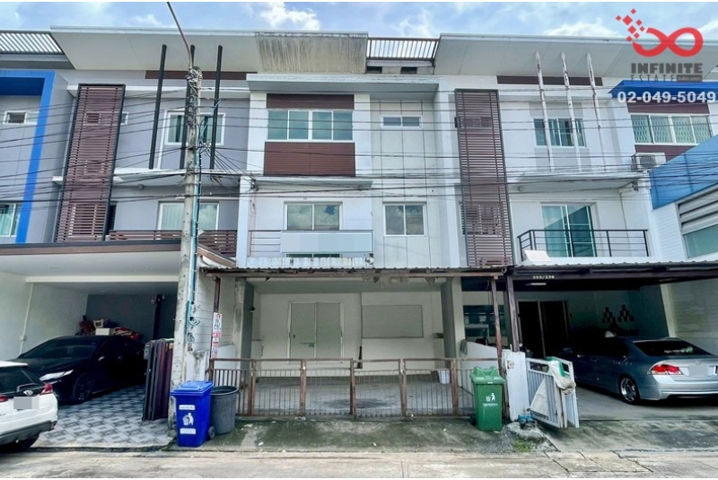 ขายทาวน์โฮม 3ชั้น เนอวานา พาร์ค สุขุมวิท77 ใกล้สนามบิน 21ตร.ว.3ห้องนอน 