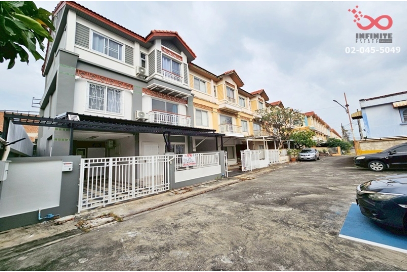 ขายทาวน์เฮาส์ 3ชั้น บ้านสนารา วิภาวดี 27 หลังริม 28 ตร.วา ใกล้ศูนย์ราชการหลักสี่