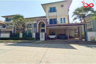 92675, ขายบ้านเดี่ยว 3 ชั้น แกรนด์ บางกอกบูเลอวาร์ด รัชดา-รามอินทรา 2 ต้นโครงการ ใกล้คลับเฮ้าส์