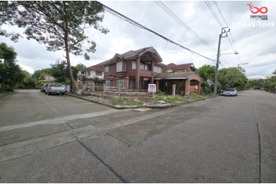 92980, ขายบ้านเดี่ยว 63 ตรว.หมู่บ้านสัมมากร มีนบุรี ถนนสามวา หลังมุม ทำเลหน้าสวน 